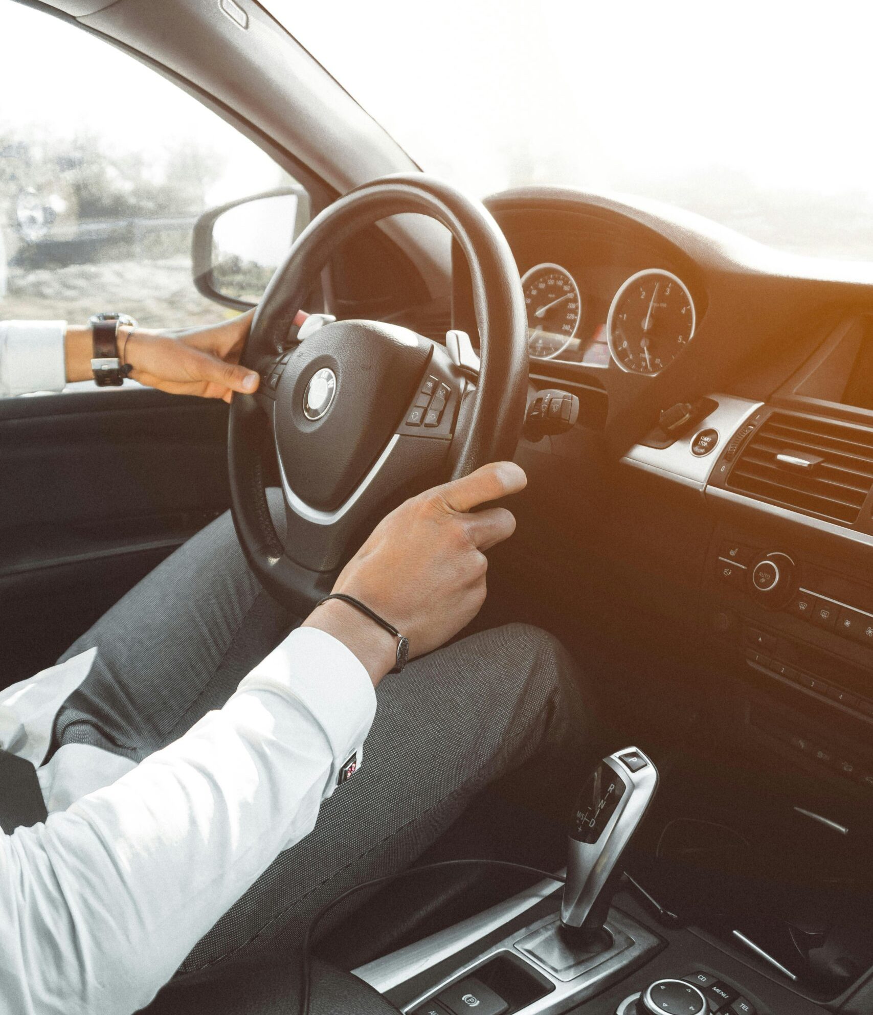 Person drives a Luxurious Car